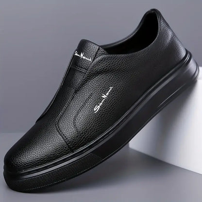 Witold™ | Casualne Skórzane Trampki Bez Sznurowadeł