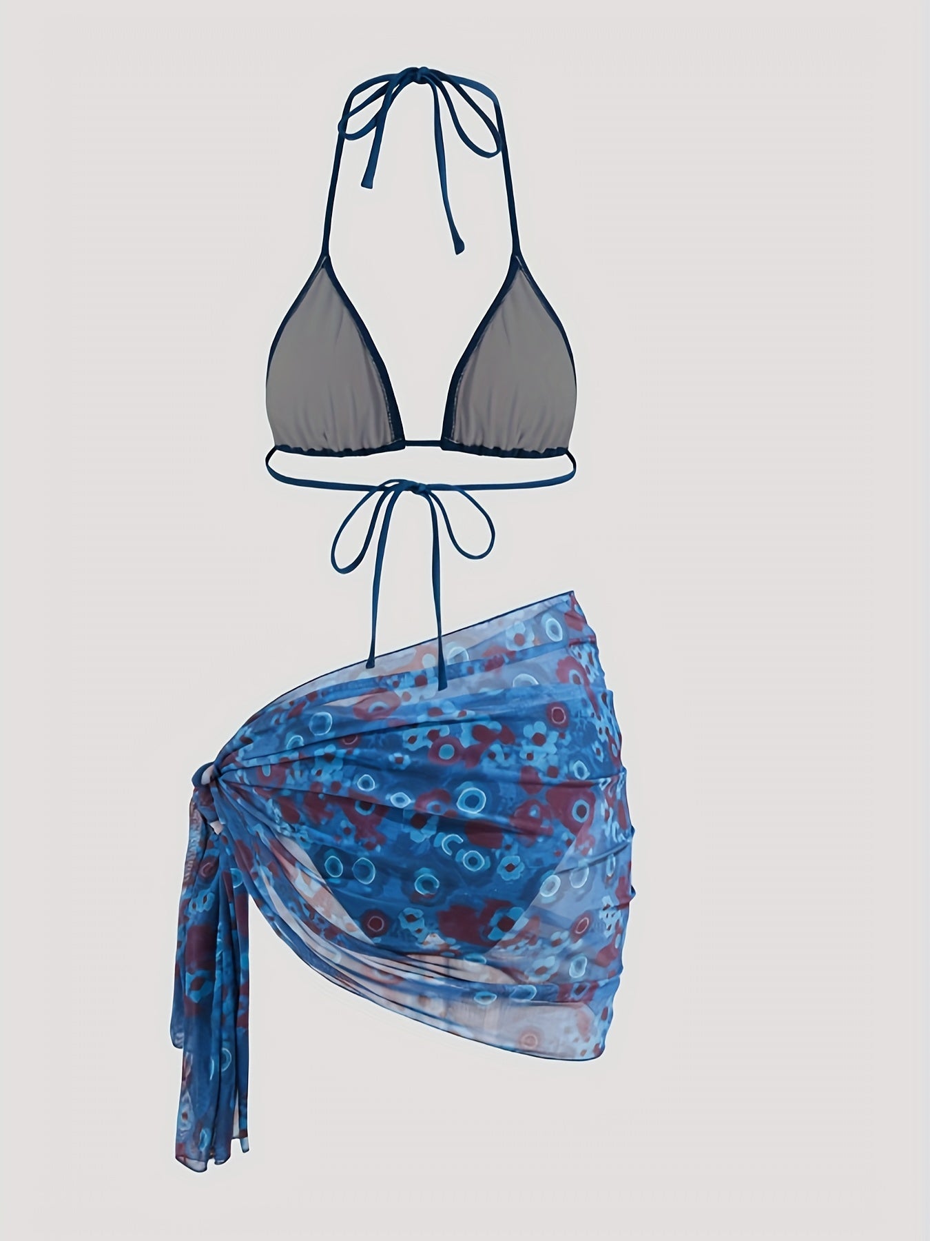 Teofila | Bikini Z Wiązaną Narzutką