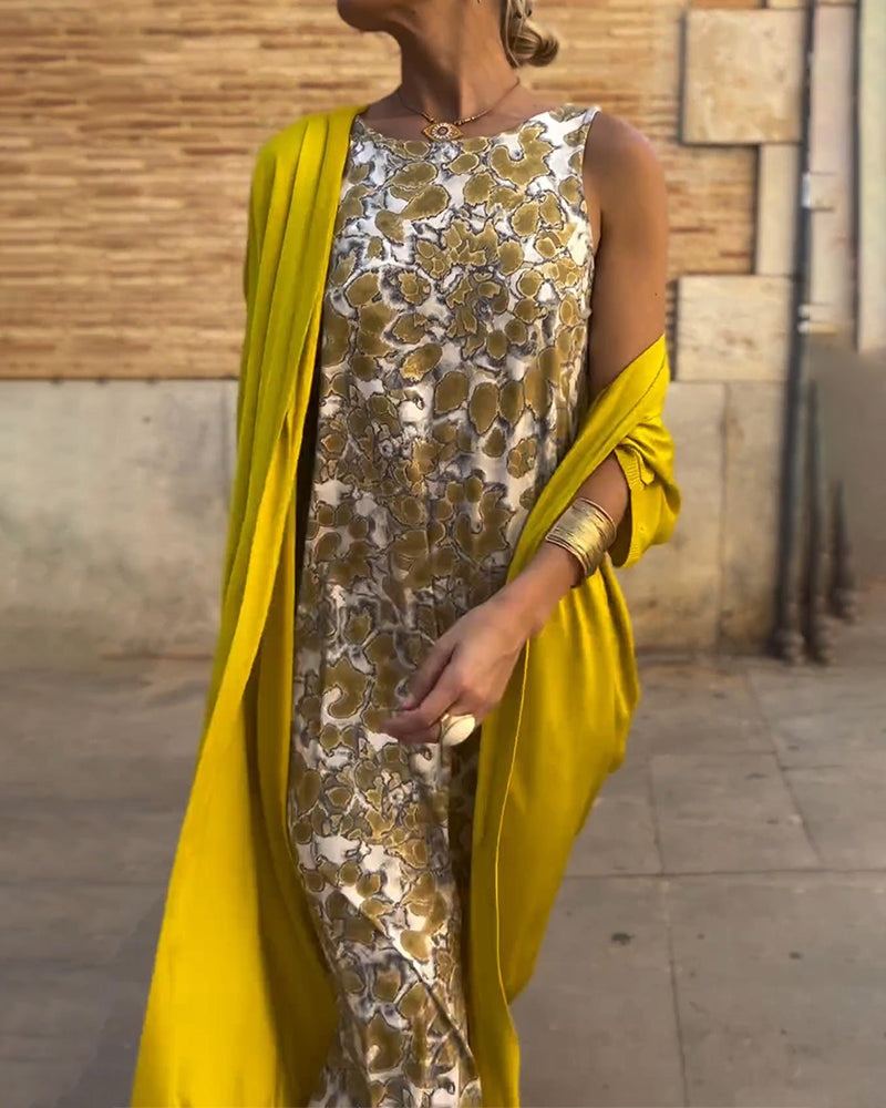 Chloé | Elegancki dwuczęściowy kostium w vintage'owym wzorze