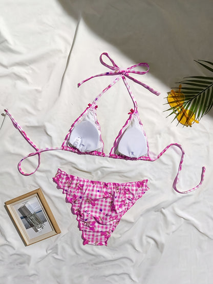Dagnas | Bikini W Cytrynki Z Falbanką