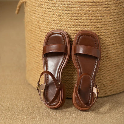 Ricci - Casual Sandały Skórzane