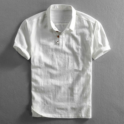 Tomasz | Lniana Koszulka Polo