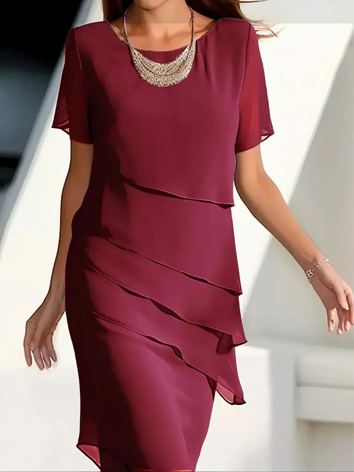 Isabella | Elegancka Sukienka z Kontrolą Brzucha