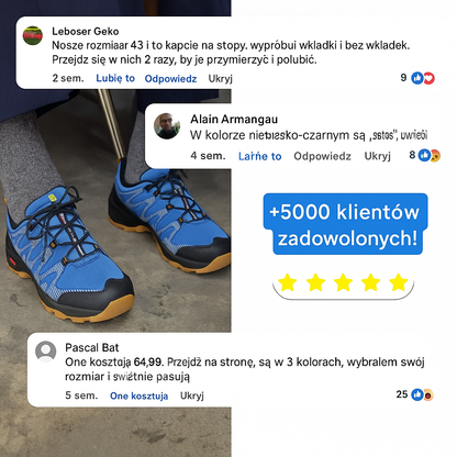 OrthoTrailPro™ - Buty trekkingowe z komfortem ortopedycznym