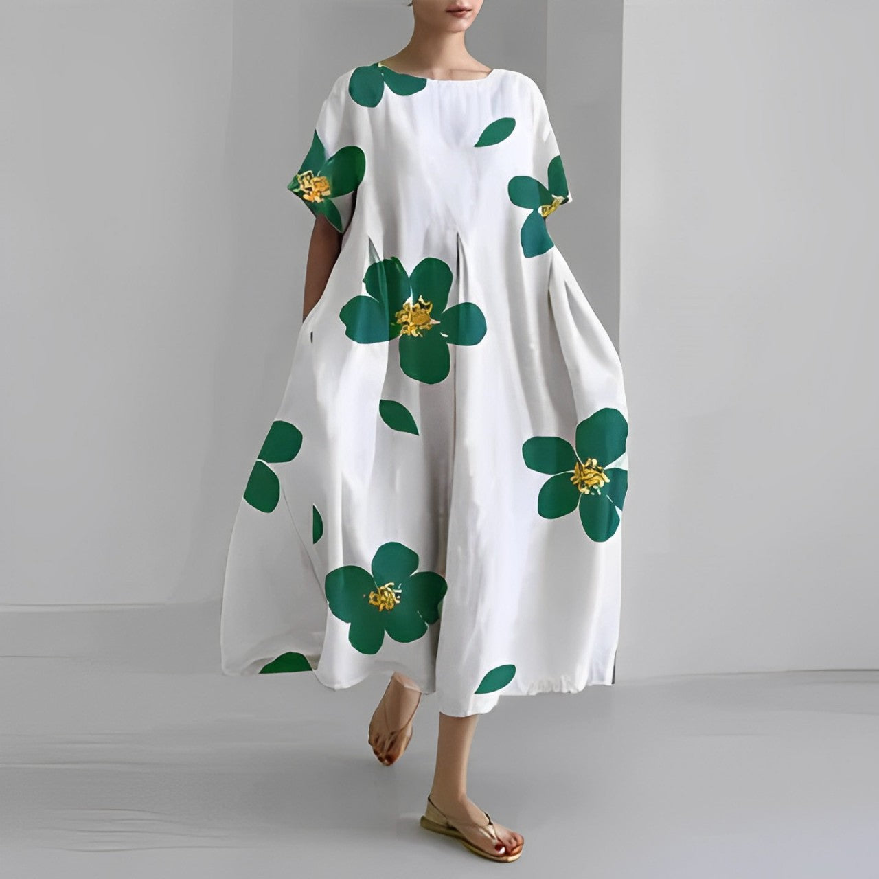 Amelia - Boho sukienka w kwiaty