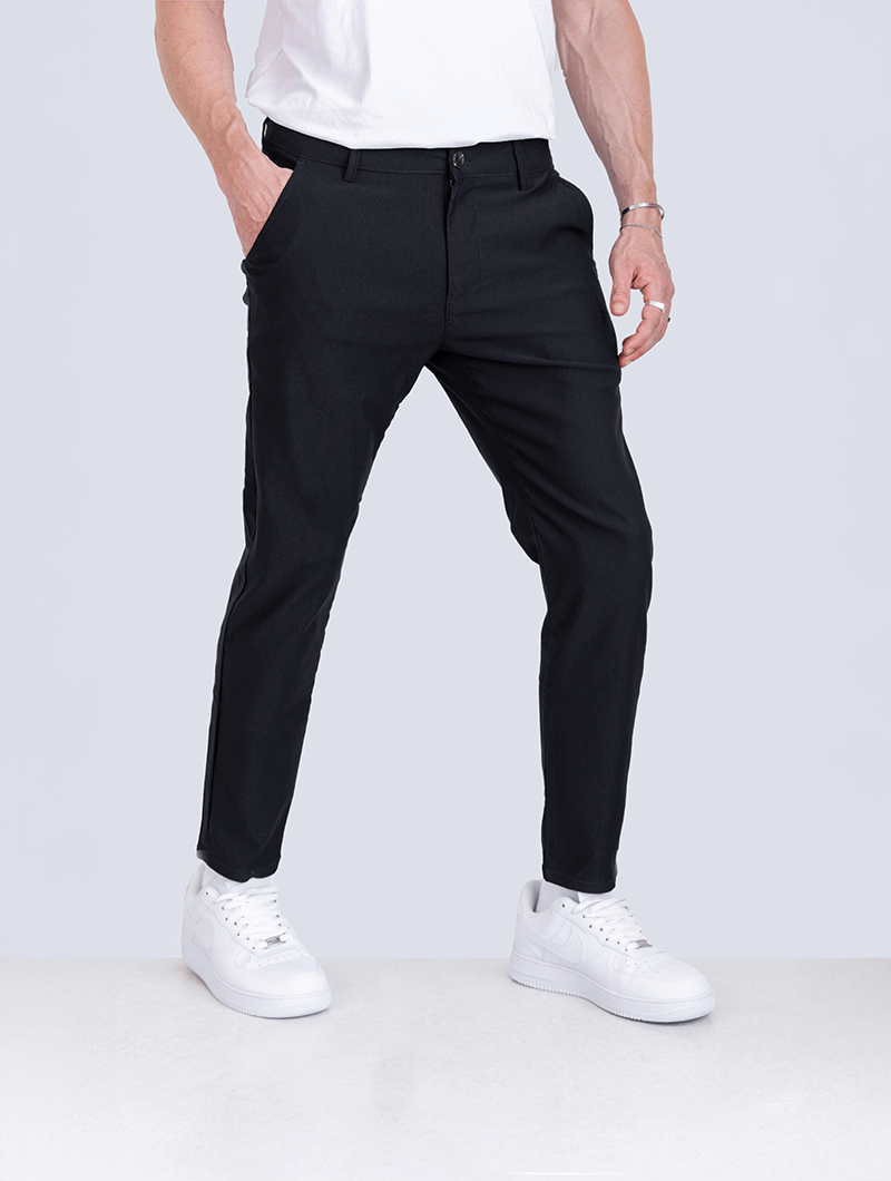 Noa | Spodnie Stretch Czarny