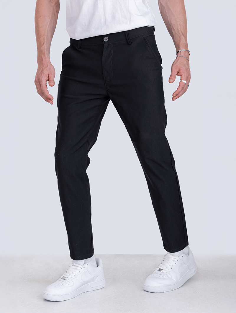Noa | Spodnie Stretch Czarny