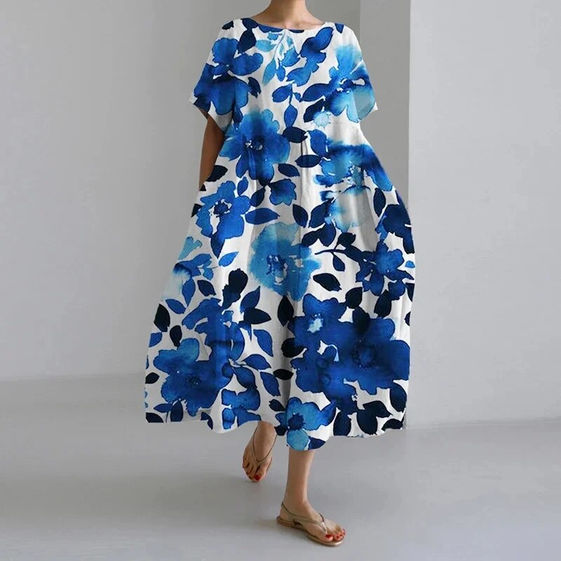 Amelia - Boho sukienka w kwiaty