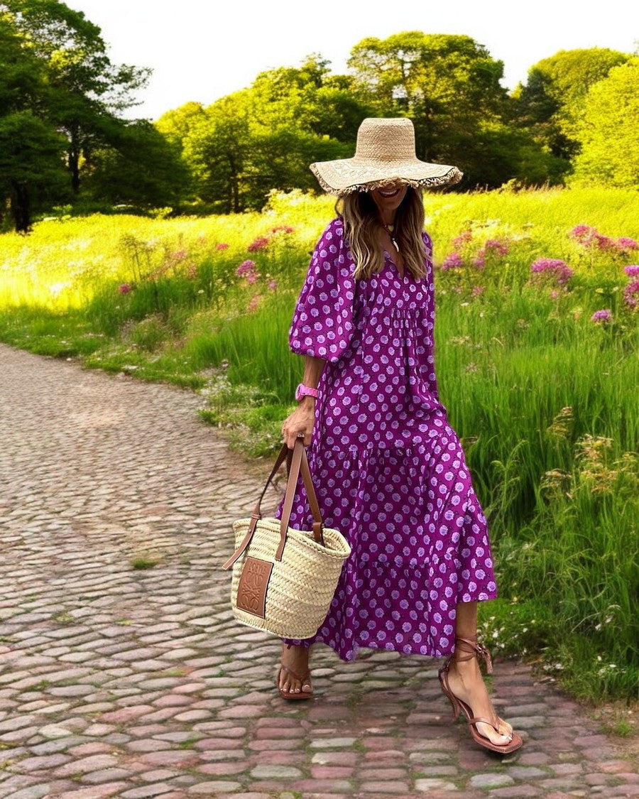 Chike™ | Długa Sukienka Boho na Lato