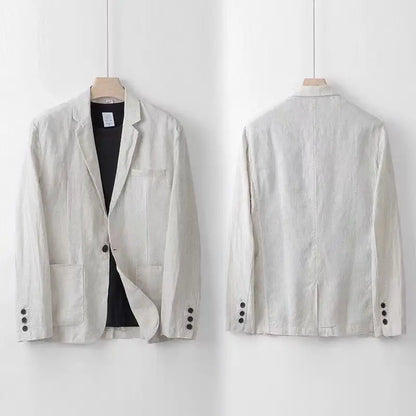 Patryk™ | Elegancki lniany garnitur