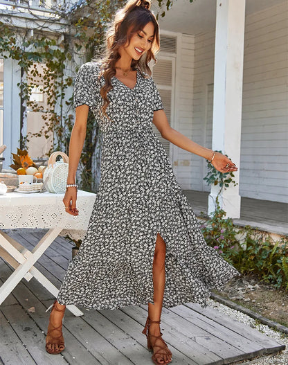 SADIE | Maxi Chic Sukienka Zakrywająca Brzuch