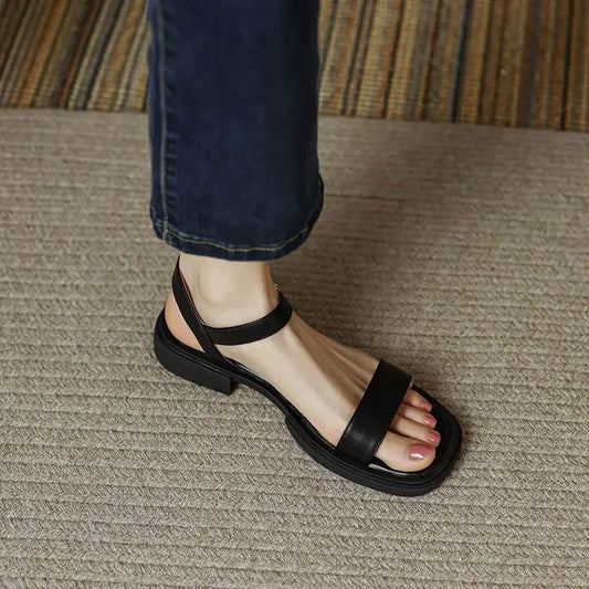Ricci - Casual Sandały Skórzane