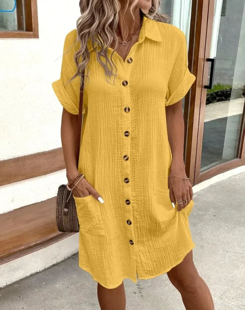 Ella | Mini Chic Sukienka z Zakryciem Brzucha