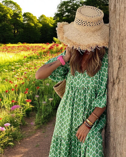 Chike™ | Długa Sukienka Boho na Lato