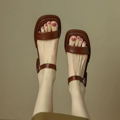 Ricci - Casual Sandały Skórzane