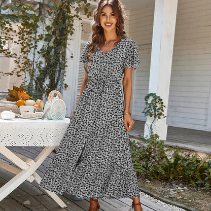 SADIE | Maxi Chic Sukienka Zakrywająca Brzuch