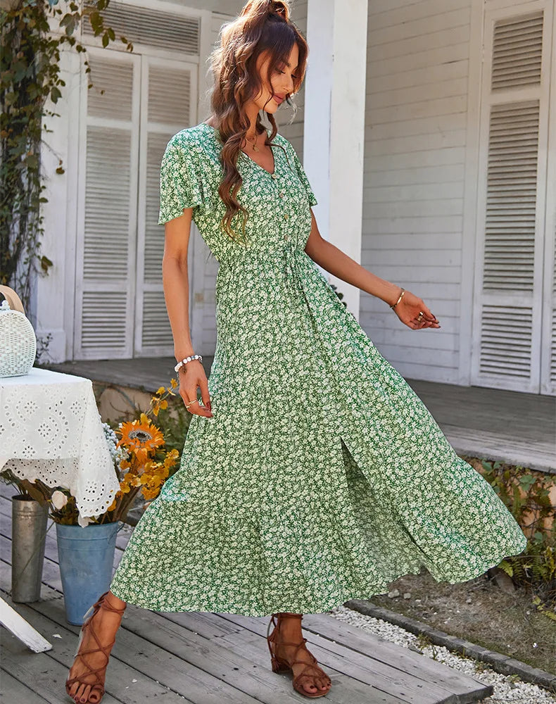 SADIE | Maxi Chic Sukienka Zakrywająca Brzuch