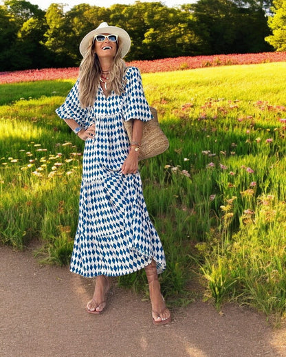 Chike™ | Długa Sukienka Boho na Lato