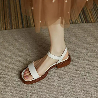 Ricci - Casual Sandały Skórzane