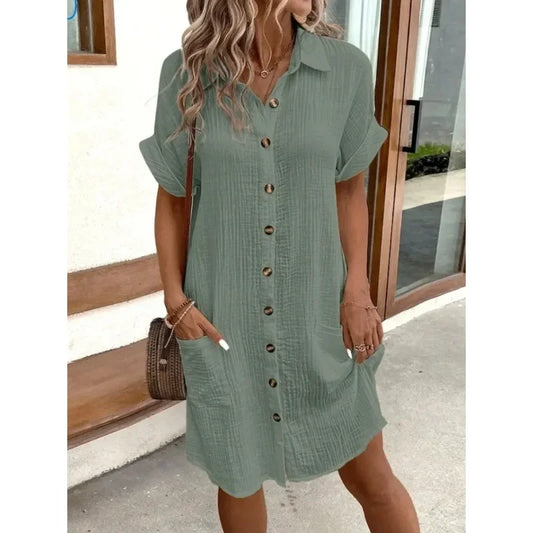 Ella | Mini Chic Sukienka z Zakryciem Brzucha