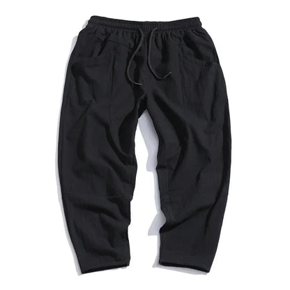 Wiktor™ | Spodnie Cropped Z Lnu
