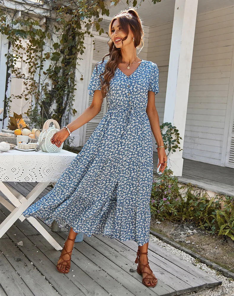 SADIE | Maxi Chic Sukienka Zakrywająca Brzuch