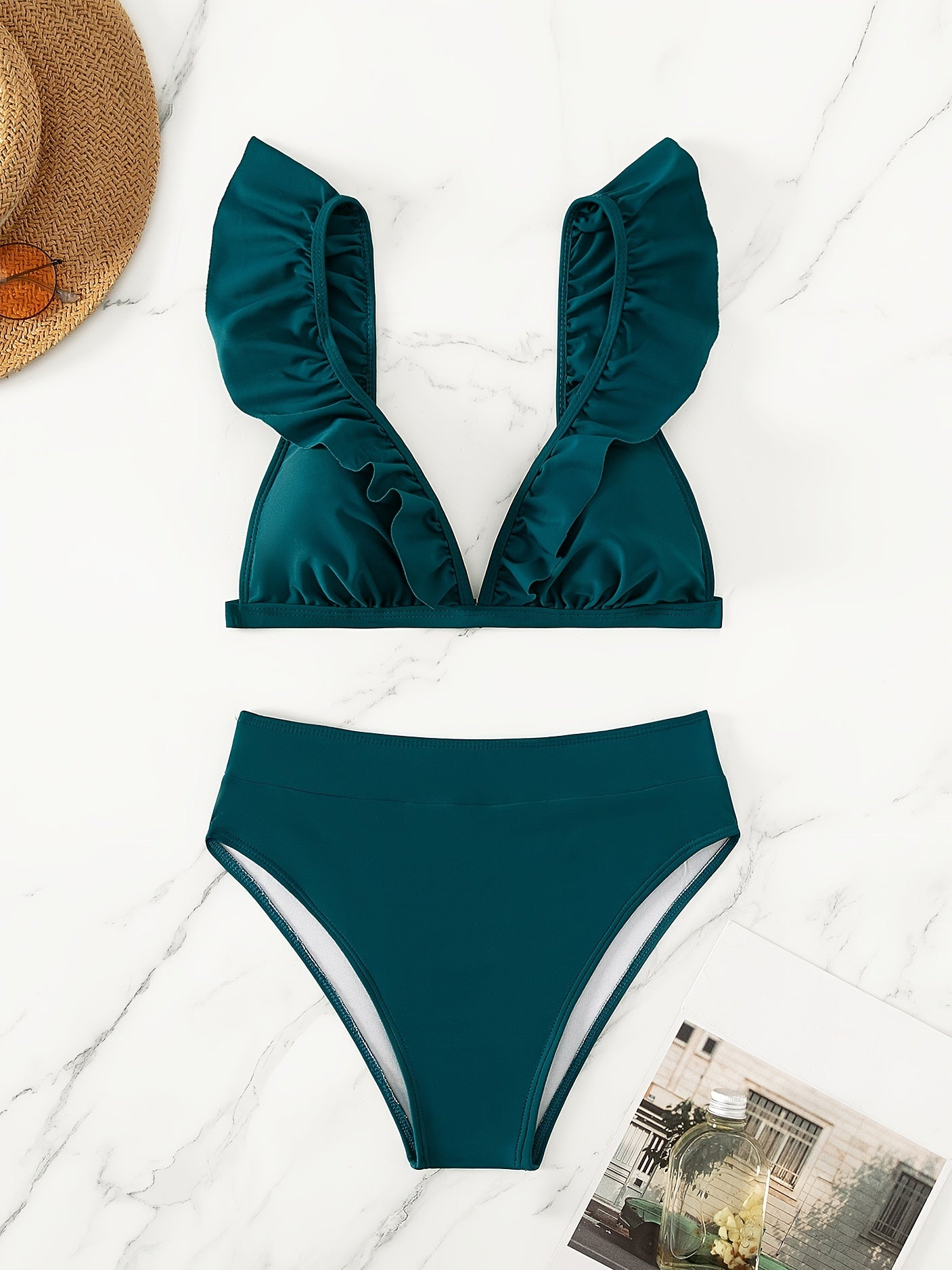 Jagoda | Bikini Z Falbanką I Wysokim Stanem