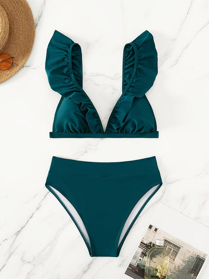 Jagoda | Bikini Z Falbanką I Wysokim Stanem