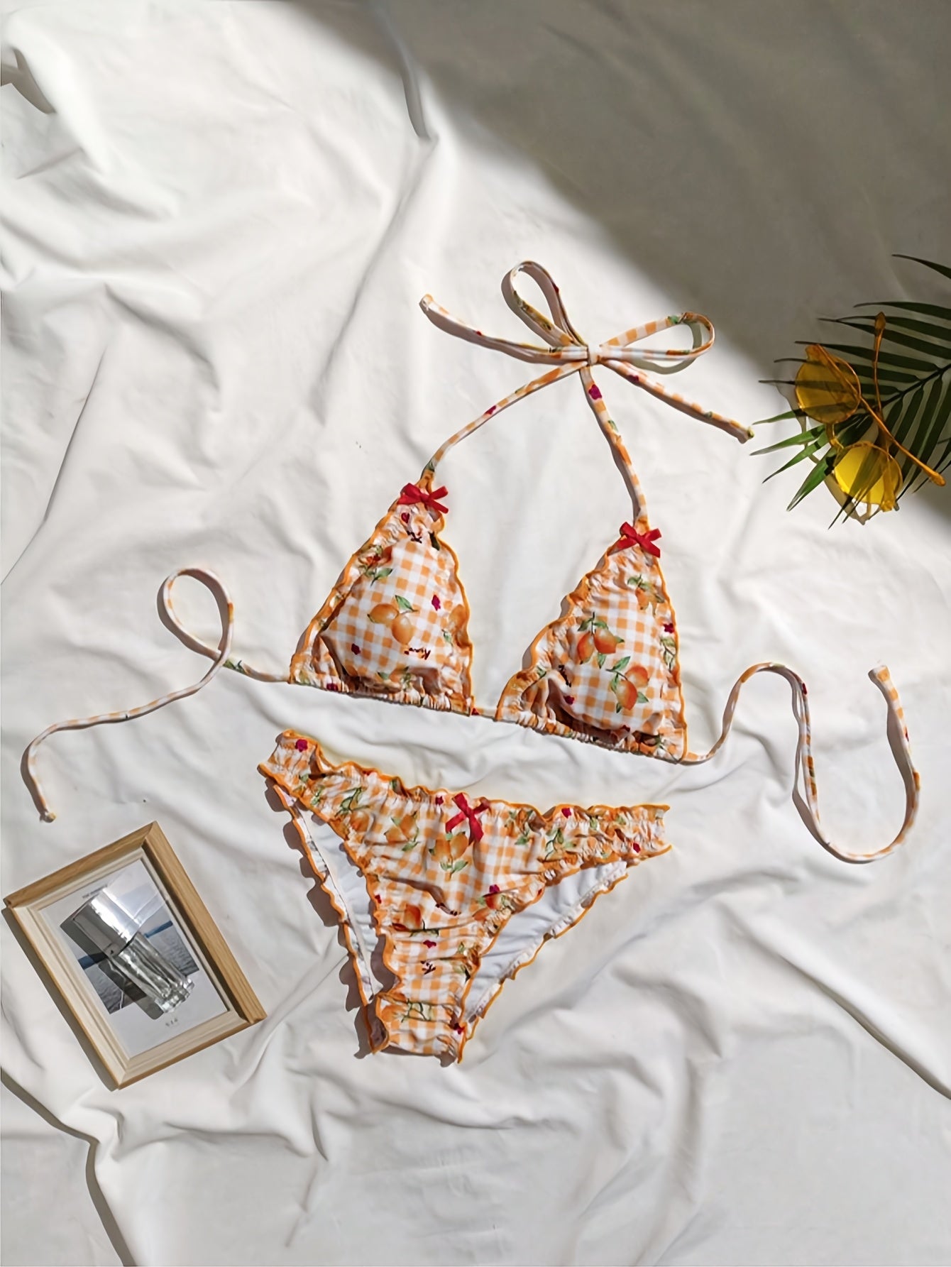 Dagnas | Bikini W Cytrynki Z Falbanką
