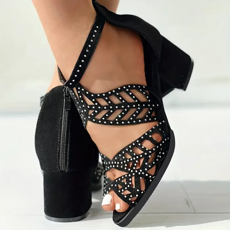 Nowe damskie buty na wysokim obcasie w stylu boho