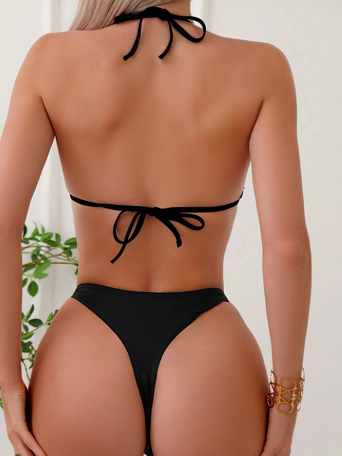 Zuzanna | Bikini Z Złotymi Elementami