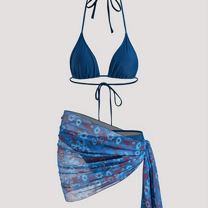 Teofila | Bikini Z Wiązaną Narzutką