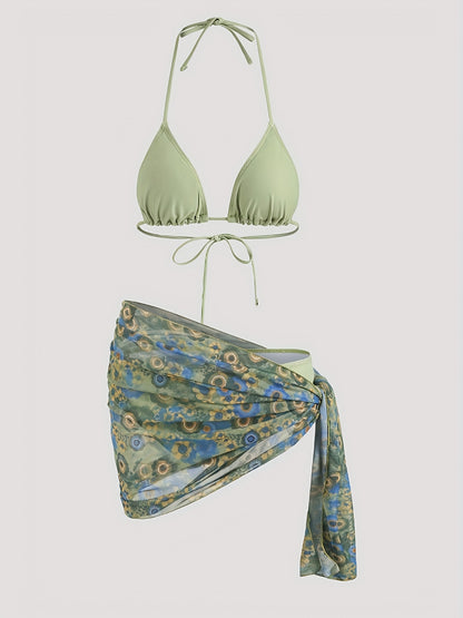 Teofila | Bikini Z Wiązaną Narzutką