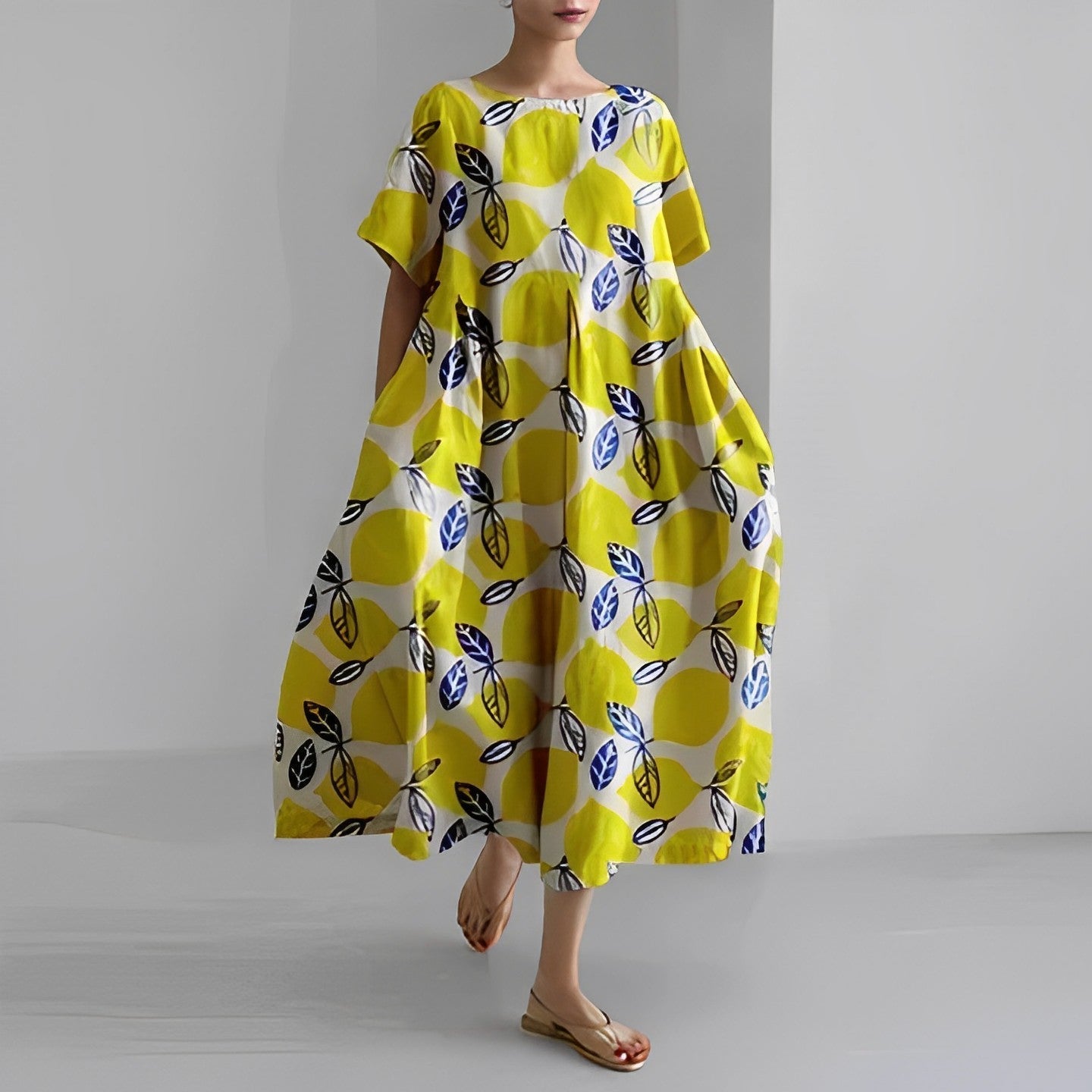 Claire - Boho Sukienka w Kwiatowy Wzór