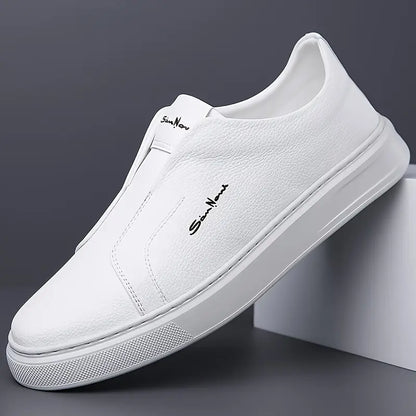 Witold™ | Casualne Skórzane Trampki Bez Sznurowadeł