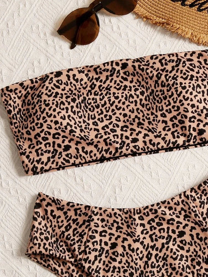 Bahamy™ | Bandeaubikini z Luksusowym Wzorem Zwierzęcym na Stylowe Letnie Dni