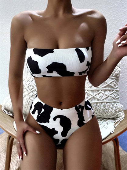 Bahamy™ | Bandeaubikini z Luksusowym Wzorem Zwierzęcym na Stylowe Letnie Dni