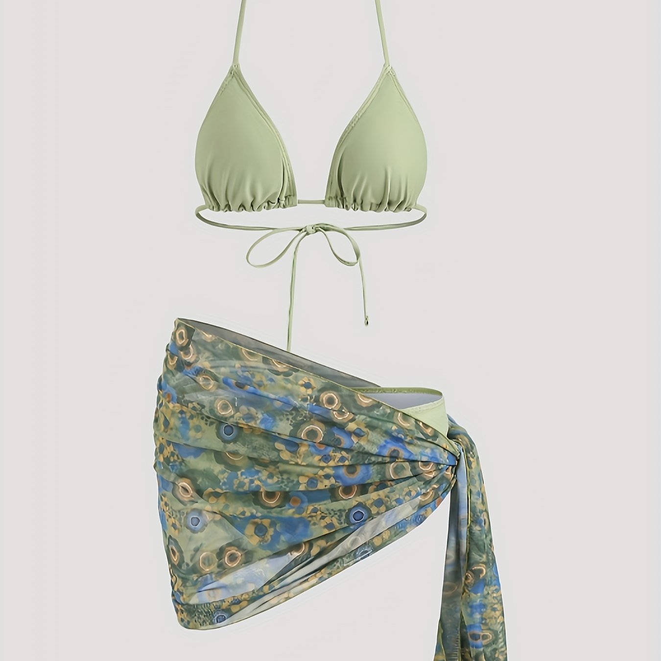 Teofila | Bikini Z Wiązaną Narzutką