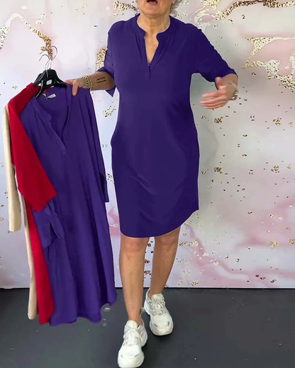 Marisse™ | Prosta i Elegancka Sukienka z Dekoltem w Serek