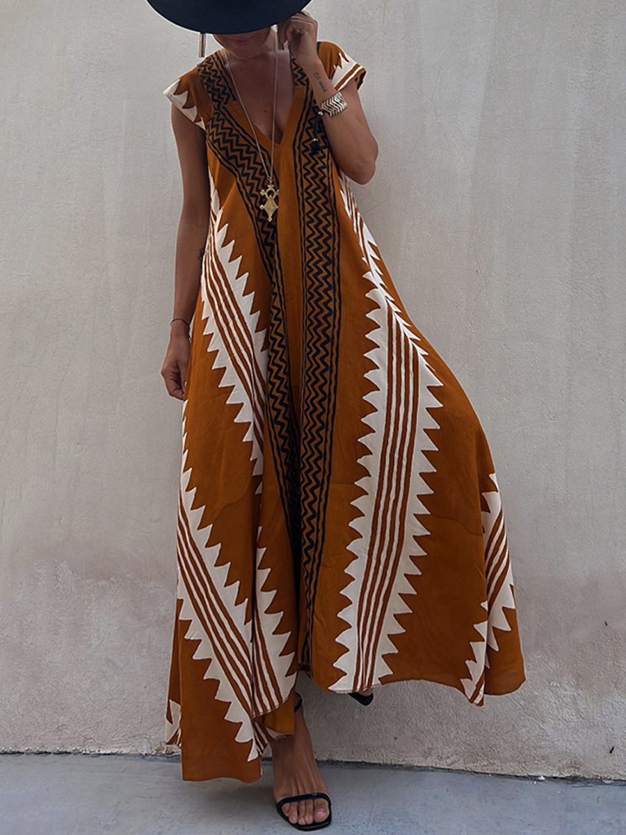 Boho™ | Sukienka bez rękawów z dekoltem w serek