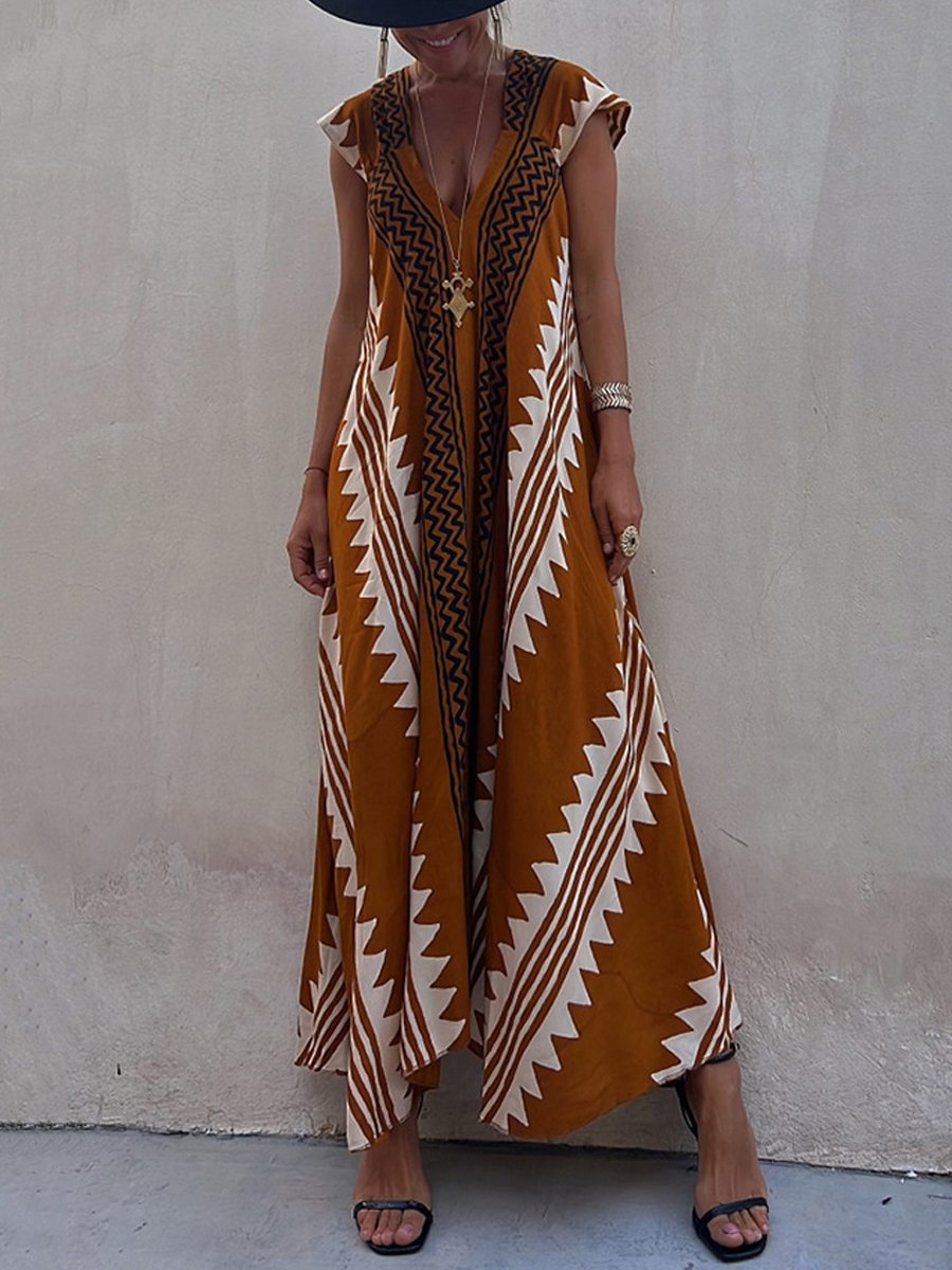 Boho™ | Sukienka bez rękawów z dekoltem w serek