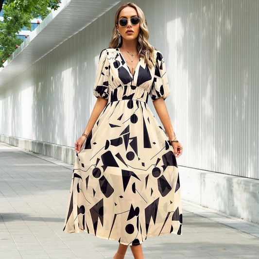 LILY | MIDI DRES Z ETERNE Z BUFIASTYMI RĘKAWAMI