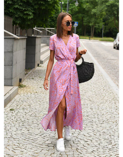 Suzanne - Elegancka sukienka z dekoltem w kształcie litery V