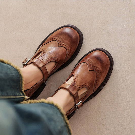 Velda™ | Eleganckie mary janes z wykładziny