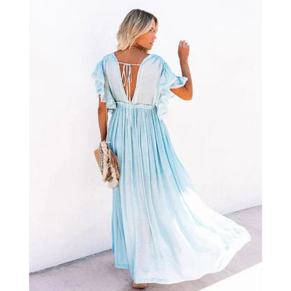 Alicja™ Maxi Jasnoniebieska Sukienka Ibiza