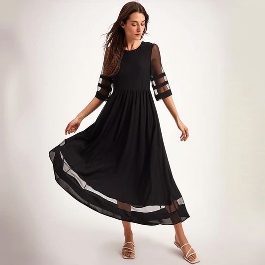 Adeline | Elegancka Sukienka z Zakryciem Brzucha