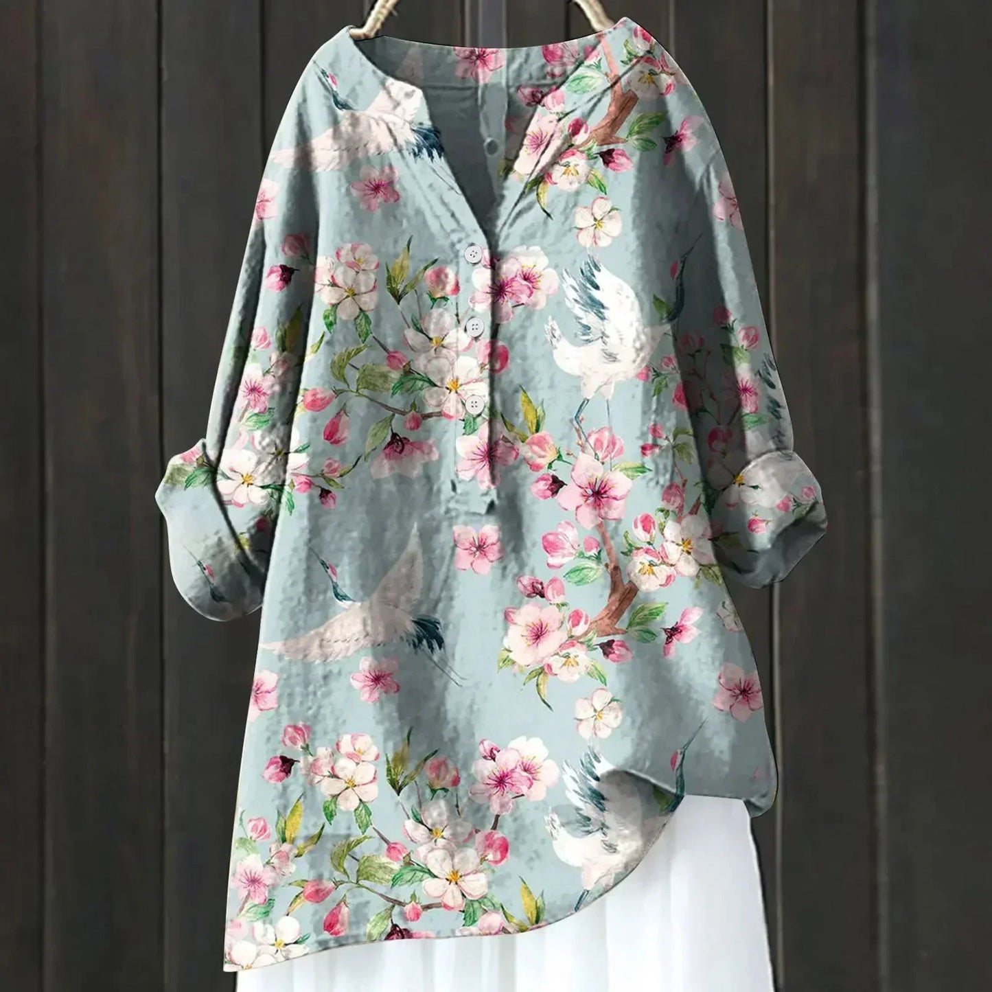 ZARA™ - BLUZKA CHIC Z KWIATOWYMI AKCENTAMI