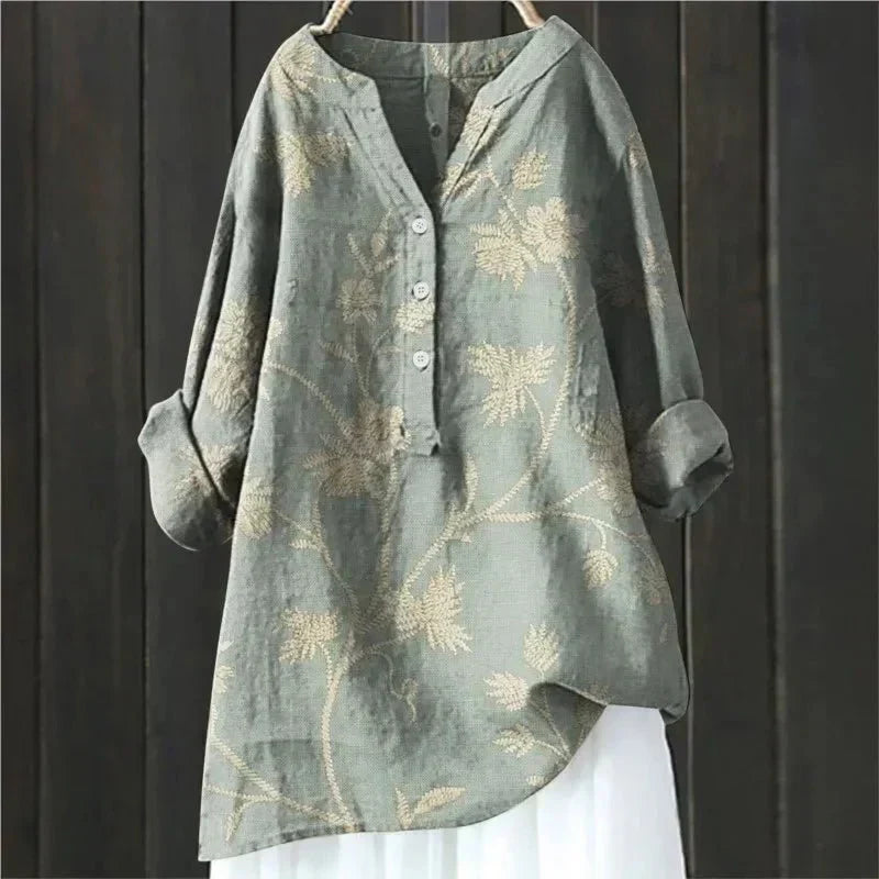 ZARA™ - BLUZKA CHIC Z KWIATOWYMI AKCENTAMI