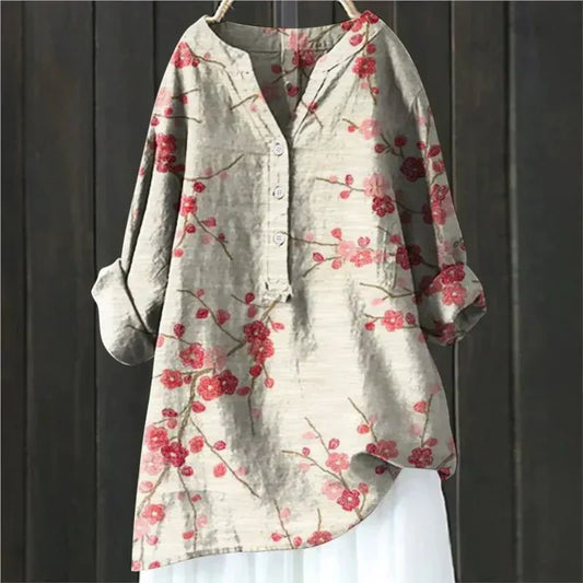 ZARA™ - BLUZKA CHIC Z KWIATOWYMI AKCENTAMI