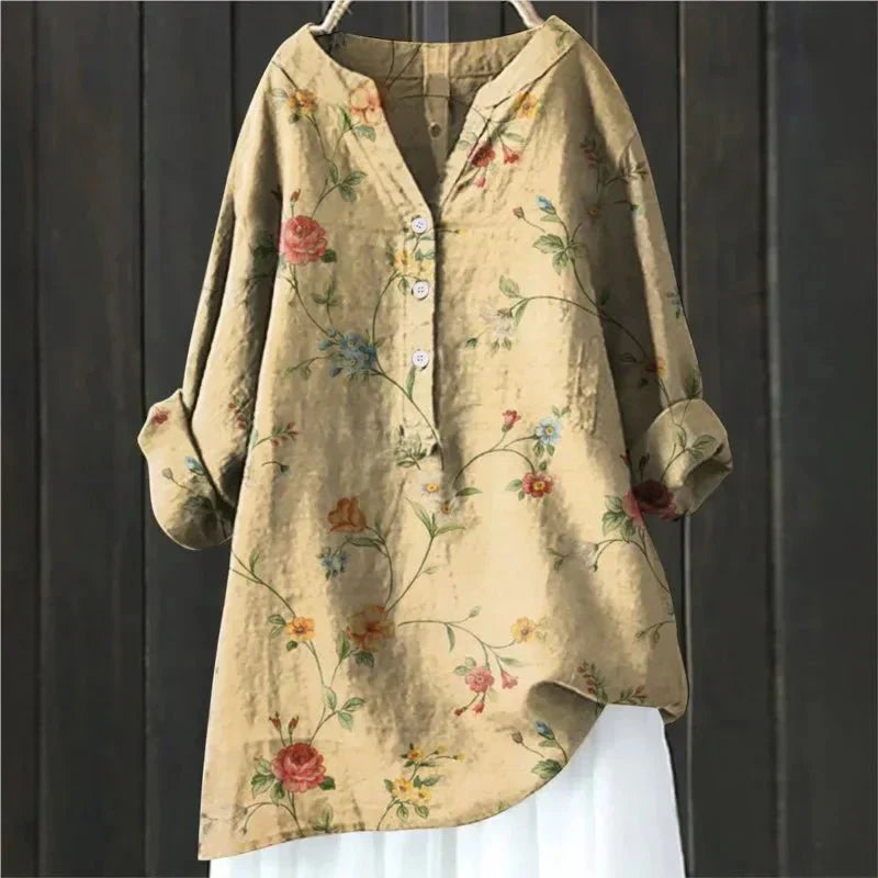 ZARA™ - BLUZKA CHIC Z KWIATOWYMI AKCENTAMI